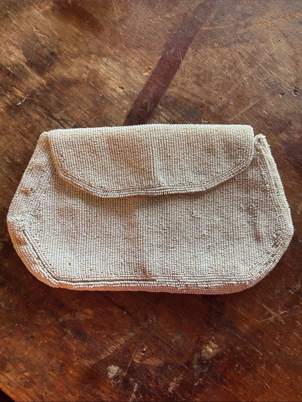 Vintage beaded envelope belt bag purse